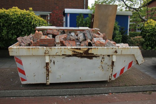 Waste collection truck in Waterloo