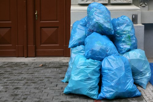 Waste clearance professionals at work